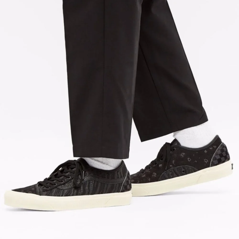 Vans x Billy’s Bess Ni Sneakers Limited Edition Leather Black Animal Size 6 NEW